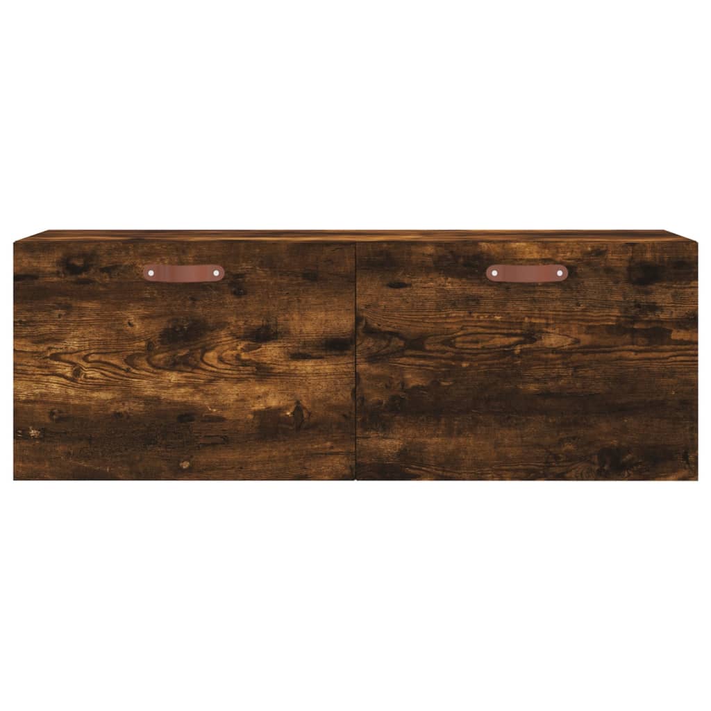 vidaXL Wall Cabinet Smoked Oak 100x36,5x35 cm Engineered Wood 3