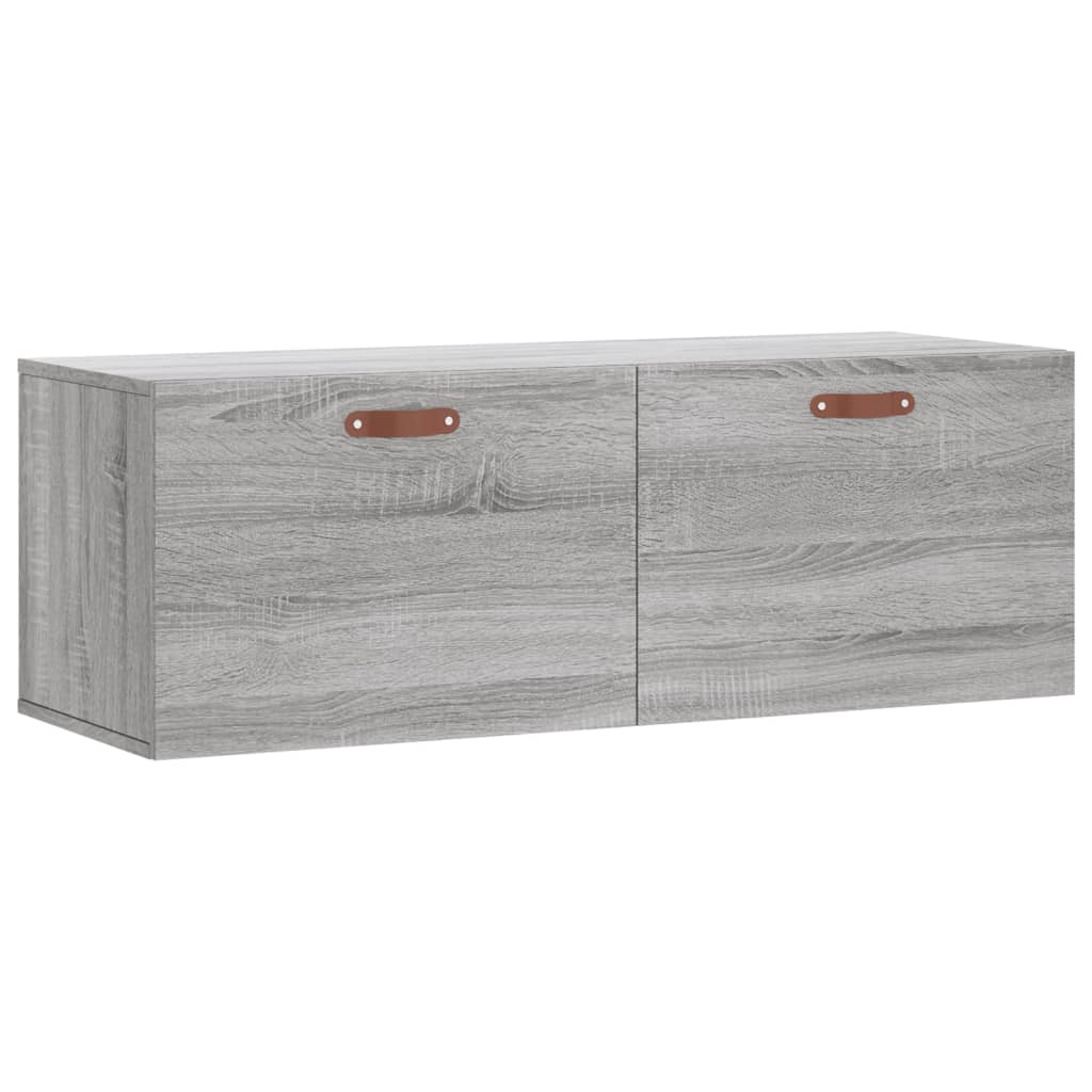 vidaXL Wall Cabinet Grey Sonoma 100x36,5x35 cm Engineered Wood 2
