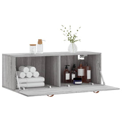 vidaXL Wall Cabinet Grey Sonoma 100x36,5x35 cm Engineered Wood 4