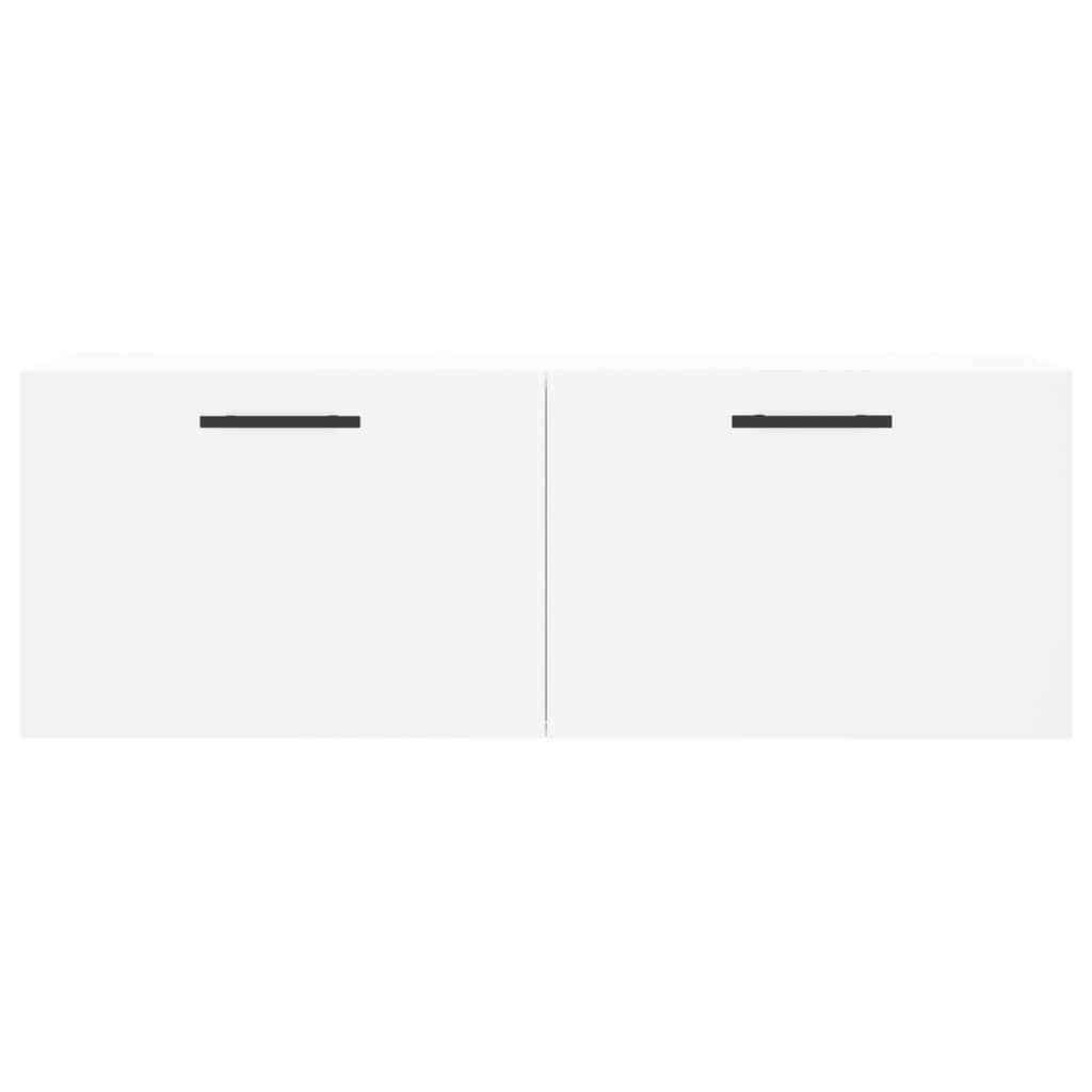 Wall Cabinet White Engineered Wood, image 5