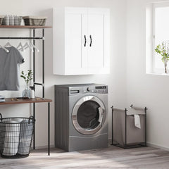 vidaXL Wall Mounted Cabinet White 69.5x34x90 cm Engineered Wood 1