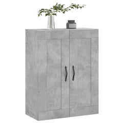 vidaXL Wall Mounted Cabinet Concrete Grey 69.5x34x90 cm Engineered Wood 4