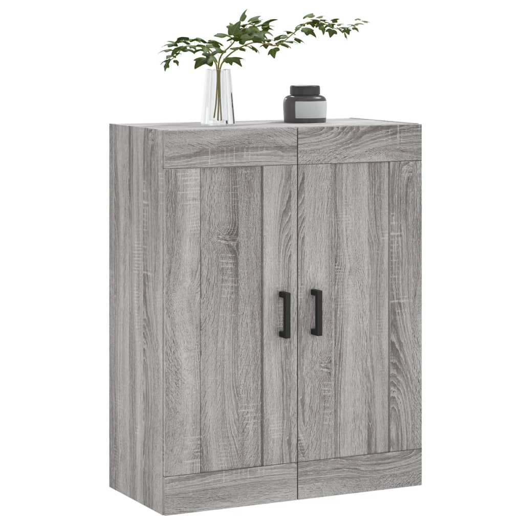 vidaXL Wall Mounted Cabinet Grey Sonoma 69.5x34x90 cm Engineered Wood 4