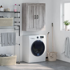 vidaXL Wall Mounted Cabinet Grey Sonoma 69.5x34x90 cm Engineered Wood 1