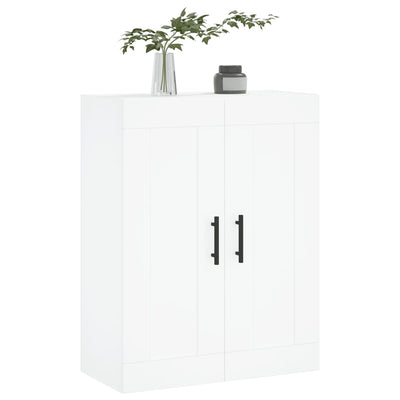 Wall Mounted Cabinet White 69.5x34x90 cm Engineered Wood