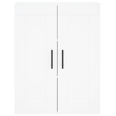 Wall Mounted Cabinet White 69.5x34x90 cm Engineered Wood