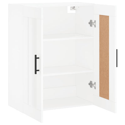 Wall Mounted Cabinet White 69.5x34x90 cm Engineered Wood