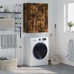 vidaXL Wall Mounted Cabinet Smoked Oak 69.5x34x90 cm Engineered Wood 1