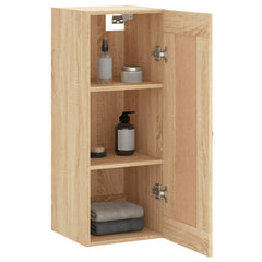 vidaXL Wall Mounted Cabinet Sonoma Oak 34.5x34x90 cm Engineered Wood 5