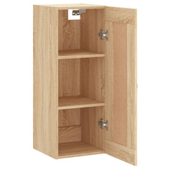 vidaXL Wall Mounted Cabinet Sonoma Oak 34.5x34x90 cm Engineered Wood 6