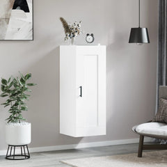 vidaXL Wall Mounted Cabinet White 34.5x34x90 cm Engineered Wood 3