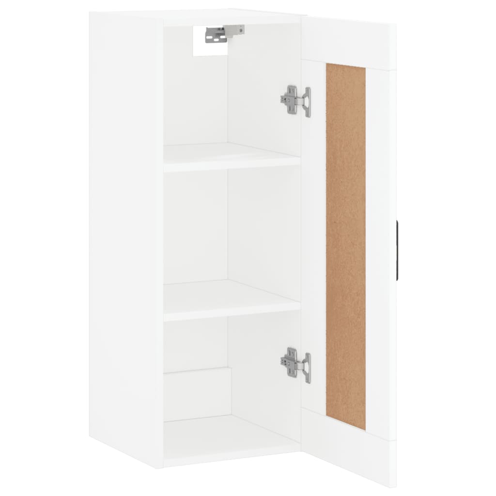 vidaXL Wall Mounted Cabinet White 34.5x34x90 cm Engineered Wood 6