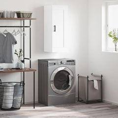 vidaXL Wall Mounted Cabinet White 34.5x34x90 cm Engineered Wood 1