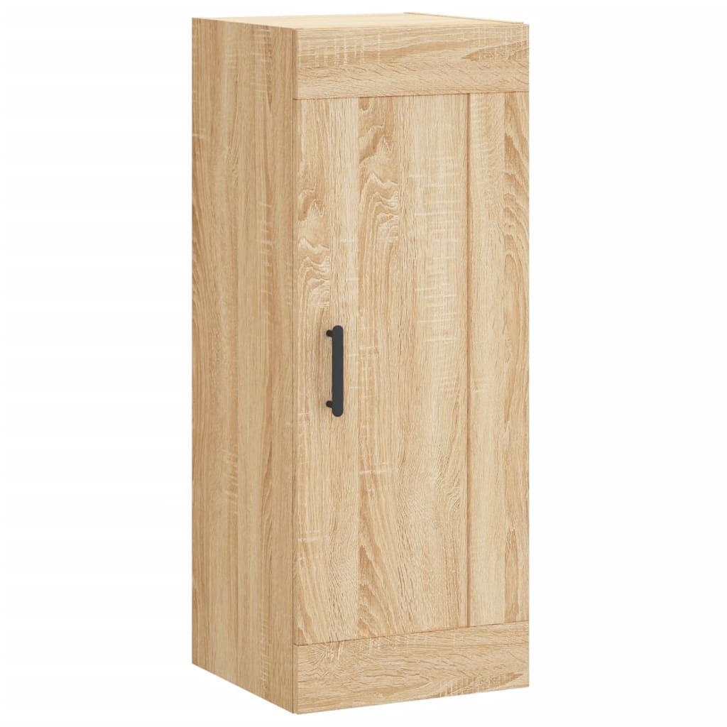vidaXL Wall Mounted Cabinet Sonoma Oak 34.5x34x90 cm Engineered Wood 2
