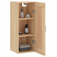 vidaXL Wall Mounted Cabinet Sonoma Oak 34.5x34x90 cm Engineered Wood 5