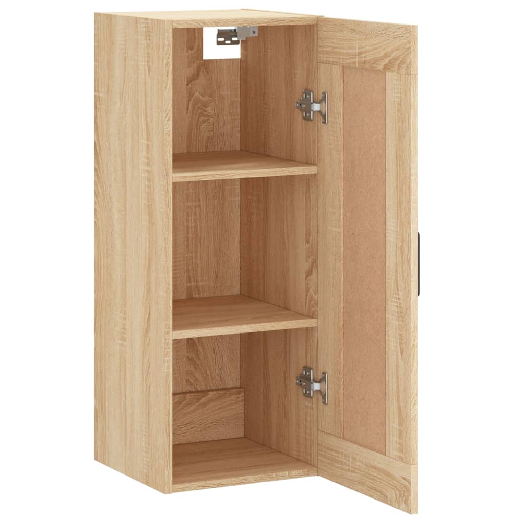 vidaXL Wall Mounted Cabinet Sonoma Oak 34.5x34x90 cm Engineered Wood 6
