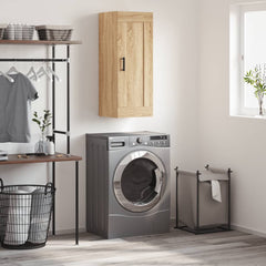 vidaXL Wall Mounted Cabinet Sonoma Oak 34.5x34x90 cm Engineered Wood 1