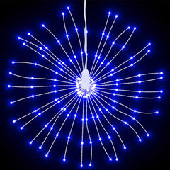 vidaXL Christmas Starburst Lights 140 LEDs 8 pcs Blue 17 cm 4