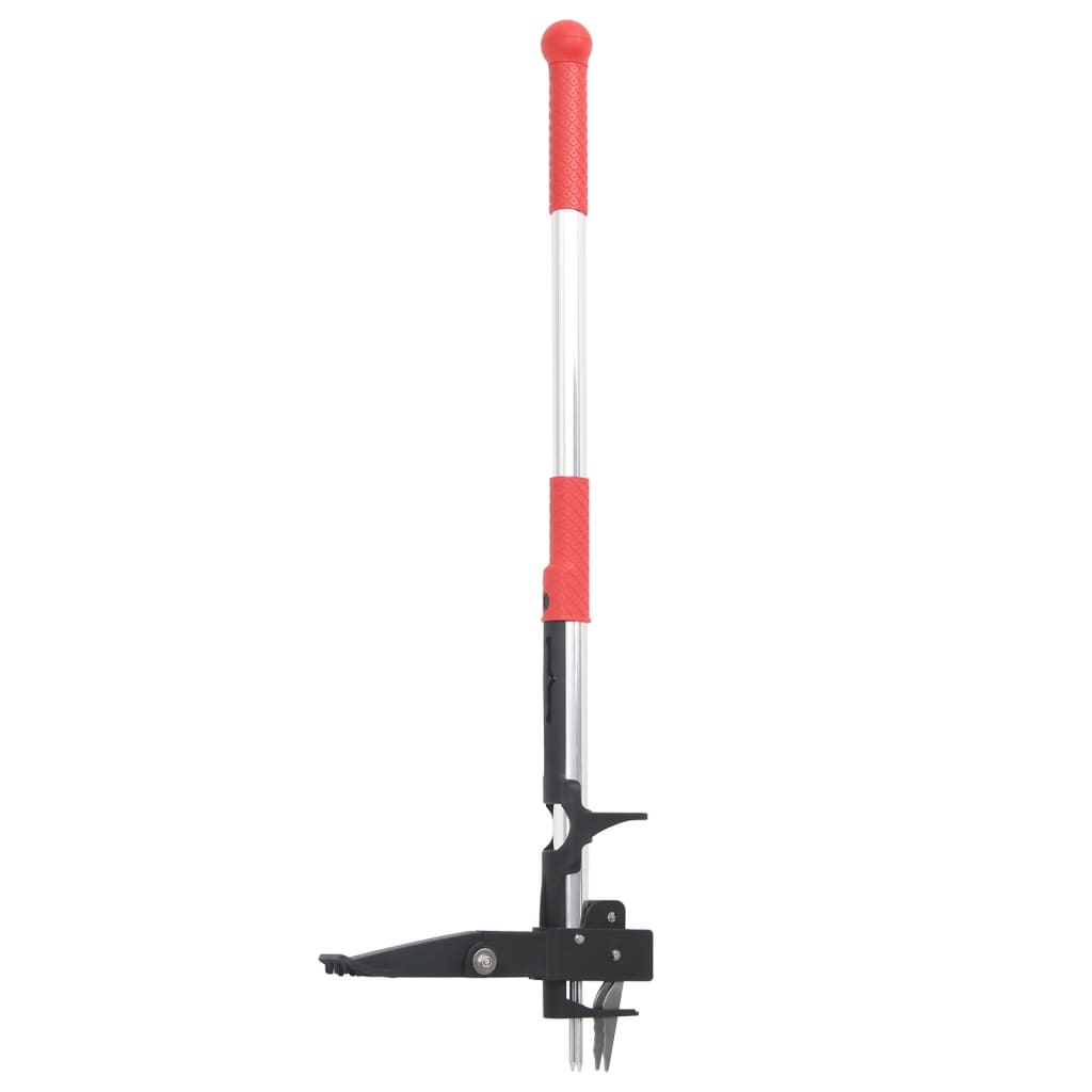 vidaXL Weed Remover Red and Silver 99,5 cm Anodised Aluminium 2