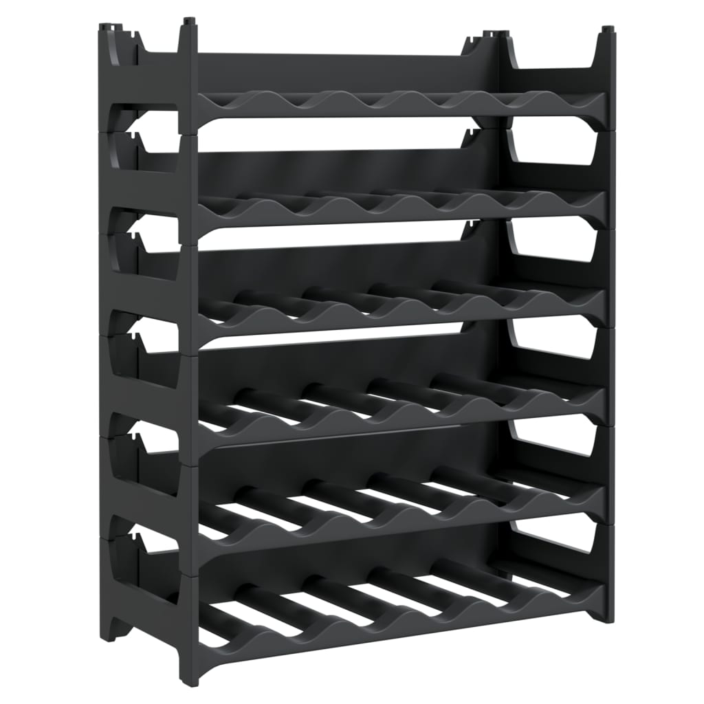 vidaXL Wine Rack for 36 Bottles PP Stackable 2