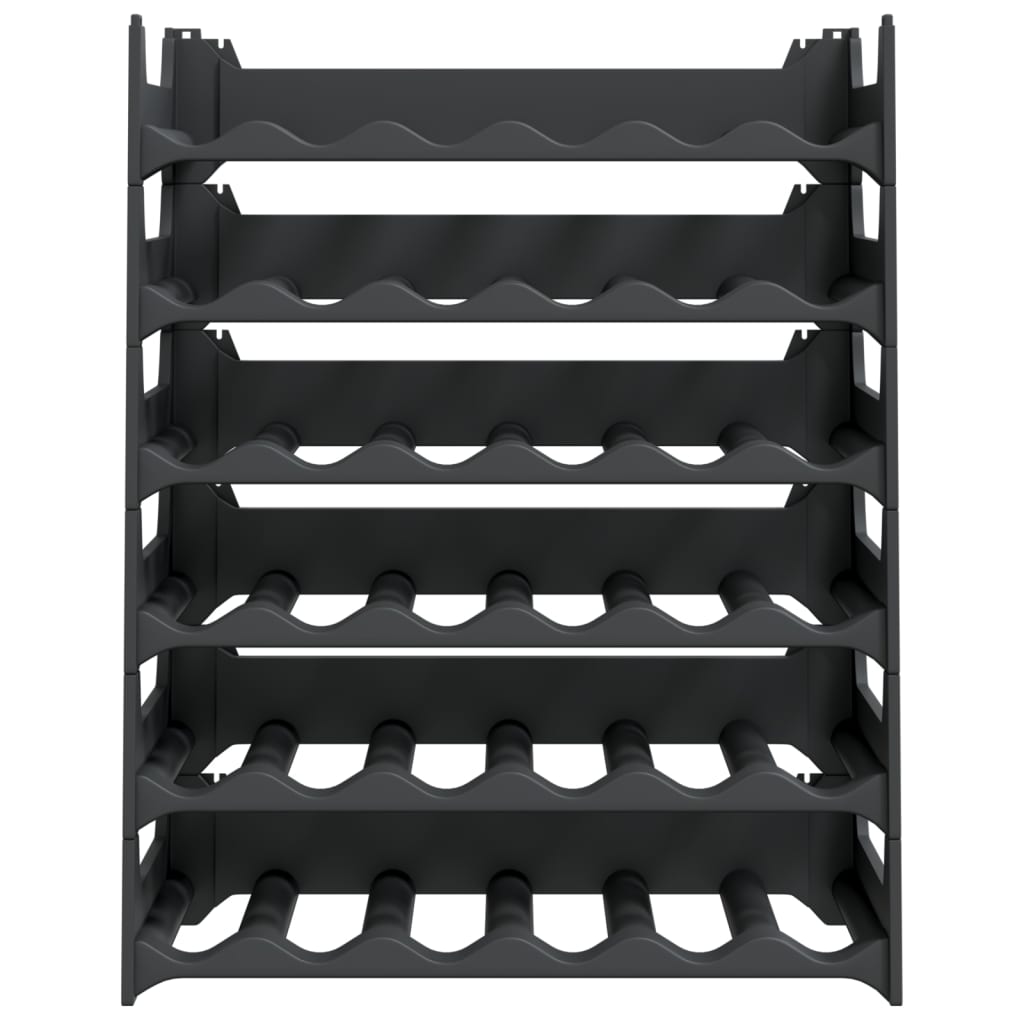 vidaXL Wine Rack for 36 Bottles PP Stackable 3