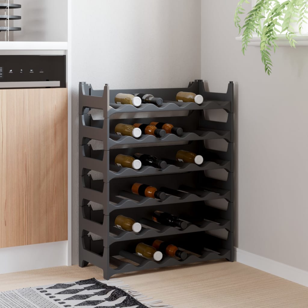 vidaXL Wine Rack for 36 Bottles PP Stackable 1