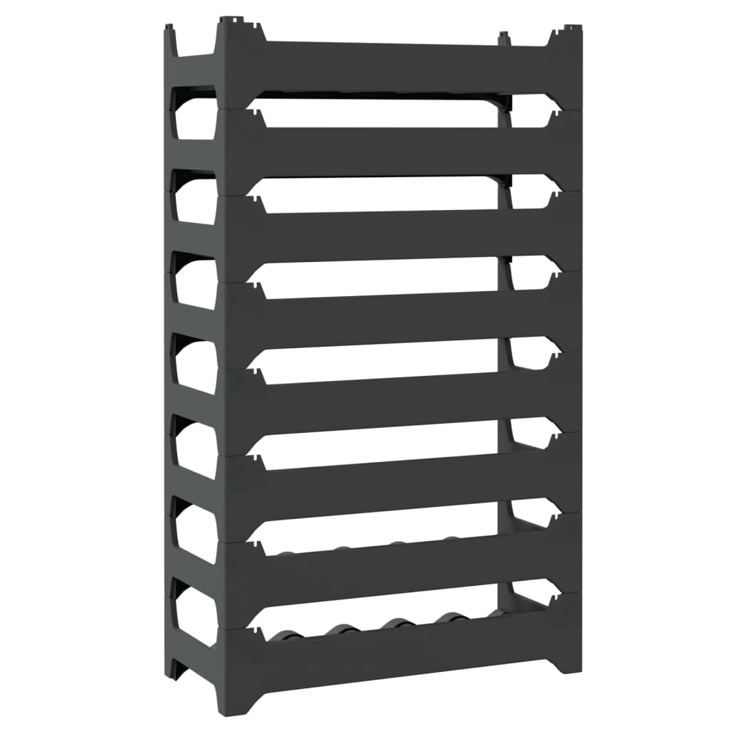 vidaXL Wine Rack for 48 Bottles PP Stackable 5