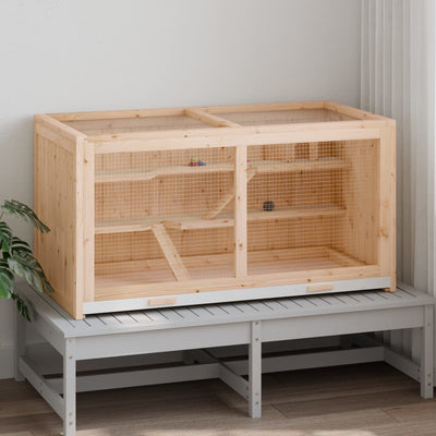 Hamster Cage 104x52x54 cm Solid Wood Fir