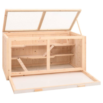 Hamster Cage 104x52x54 cm Solid Wood Fir