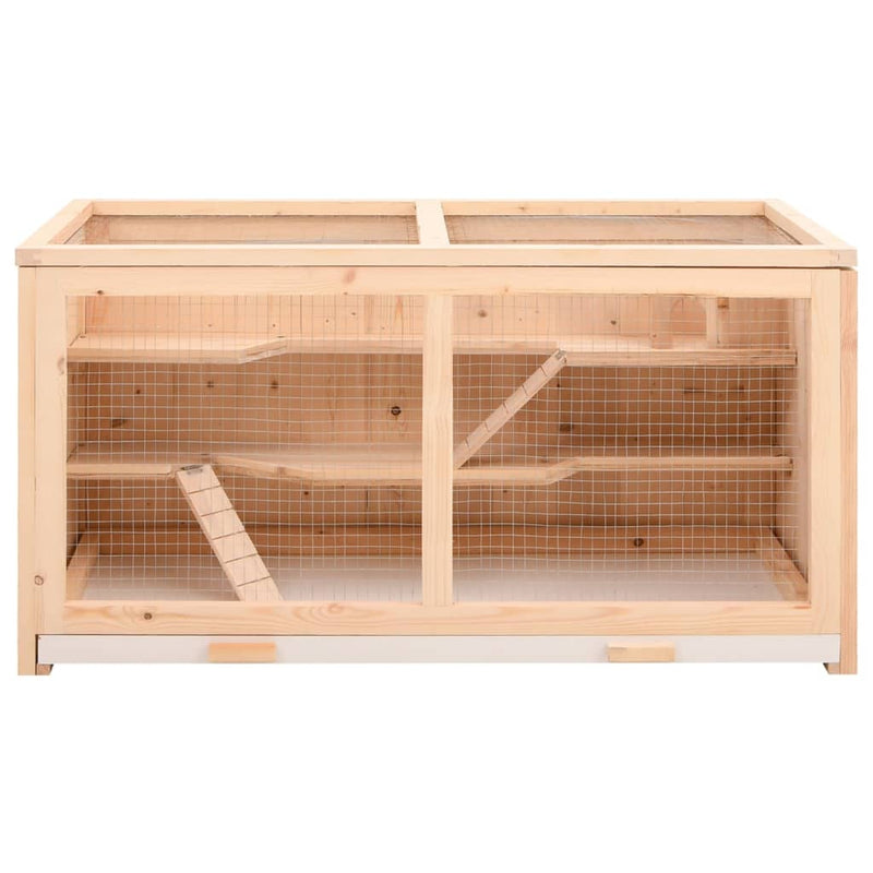 Hamster Cage 104x52x54 cm Solid Wood Fir