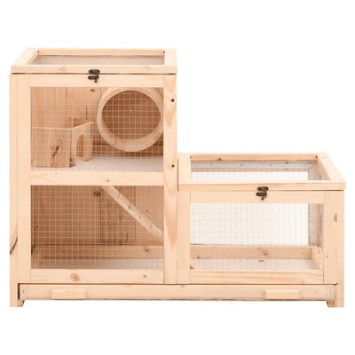 Hamster Cage 81x40x60 cm Solid Wood Fir