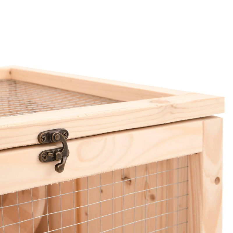 Hamster Cage 81x40x60 cm Solid Wood Fir