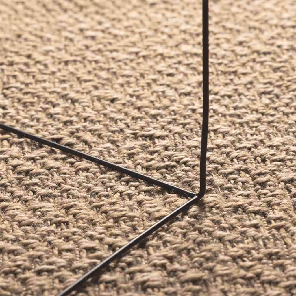 vidaXL Rug ZIZUR 80x150 cm Jute Look Indoor and Outdoor 4
