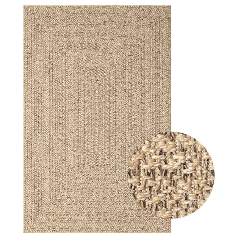 Rug 200x290 cm Jute Look Indoor and Outdoor