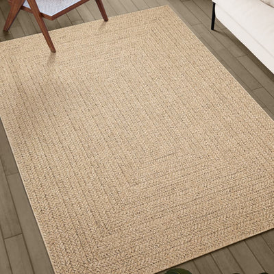 Rug 200x290 cm Jute Look Indoor and Outdoor