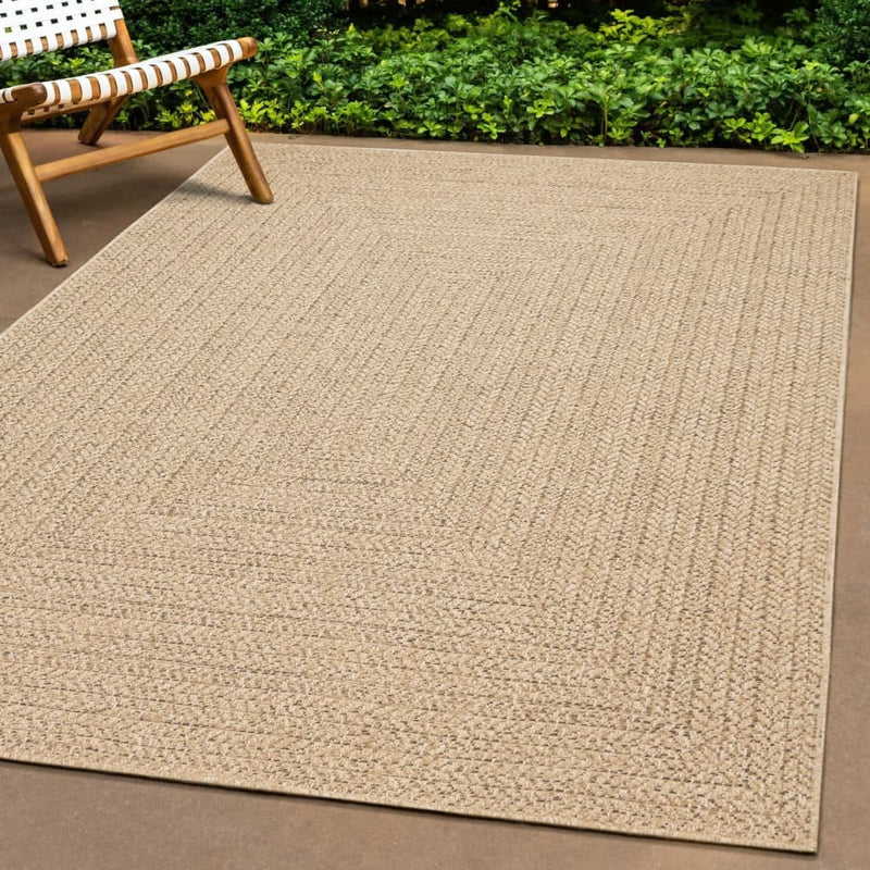 Rug 200x290 cm Jute Look Indoor and Outdoor