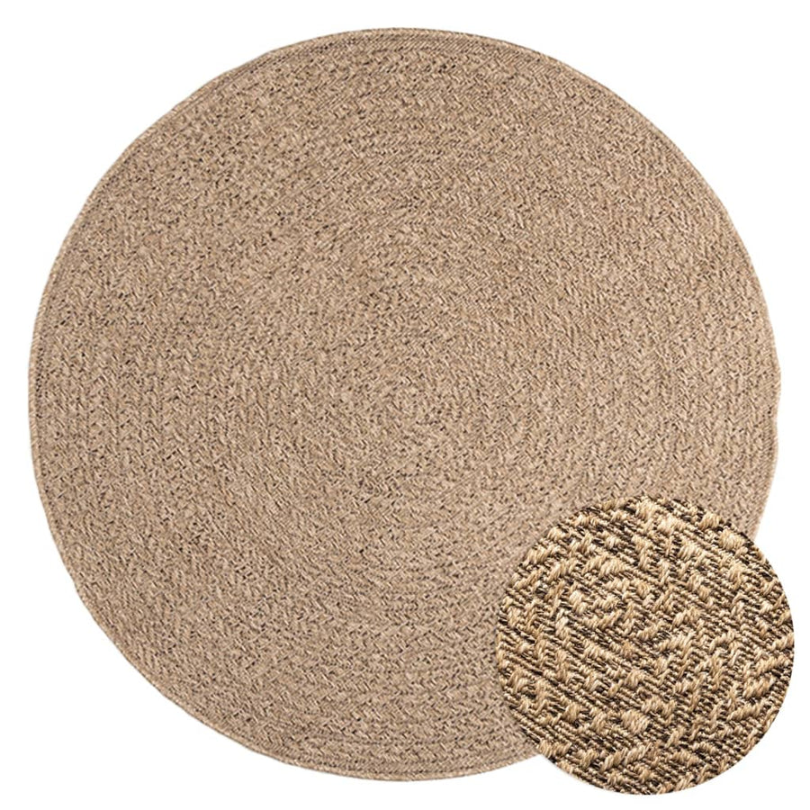 vidaXL Rug ZIZUR 120 cm Jute Look Indoor and Outdoor 1