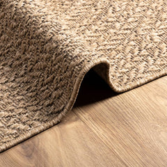 vidaXL Rug ZIZUR 140x200 cm Jute Look Indoor and Outdoor 6