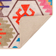 vidaXL Rug Washable Multicolour 120x180 cm 4