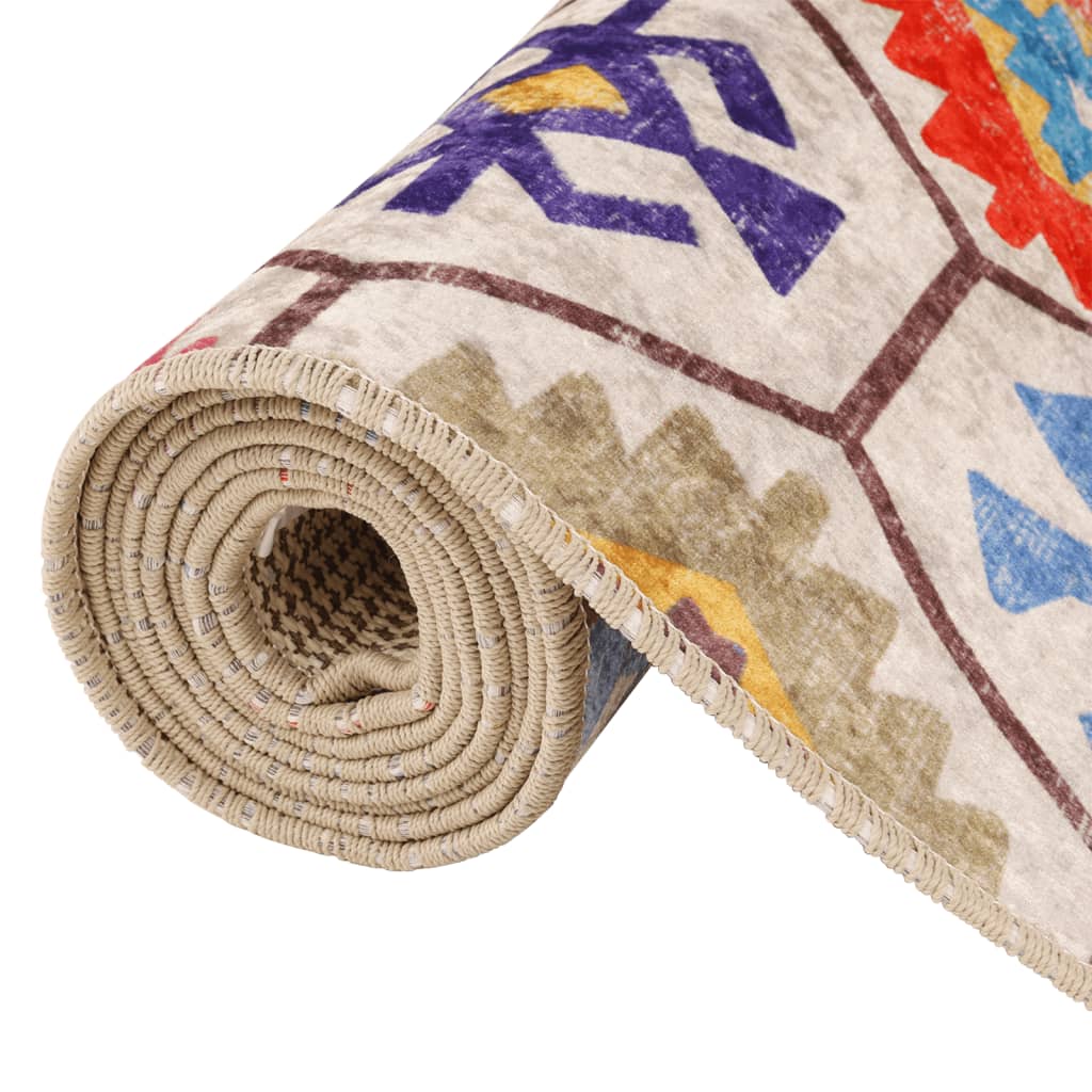vidaXL Rug Washable Multicolour 120x180 cm 5