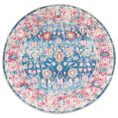 vidaXL Rug Washable Multicolour Ø 120 cm 2