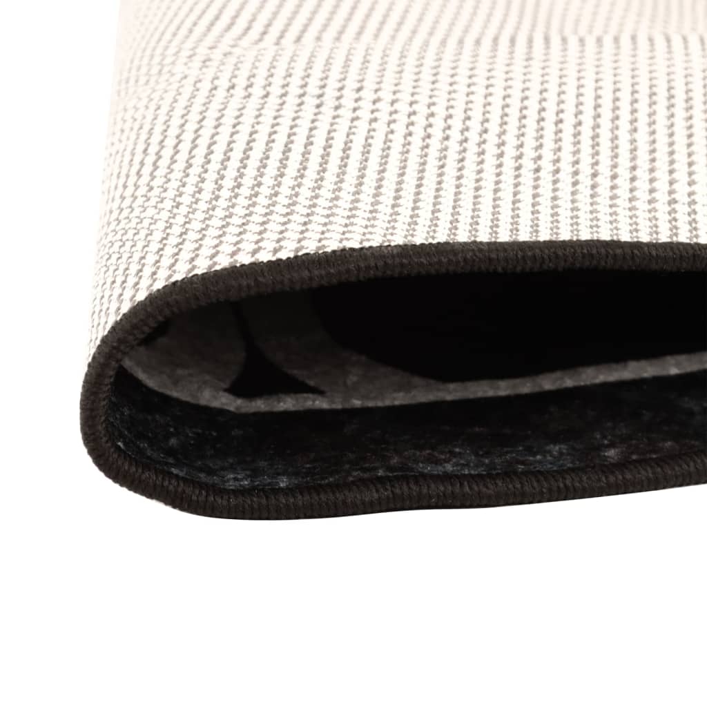 vidaXL Rug Washable Black and White Ø 120 cm 3