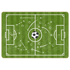 vidaXL Kids' Rug Green 160x230 cm Football Field Washable 2