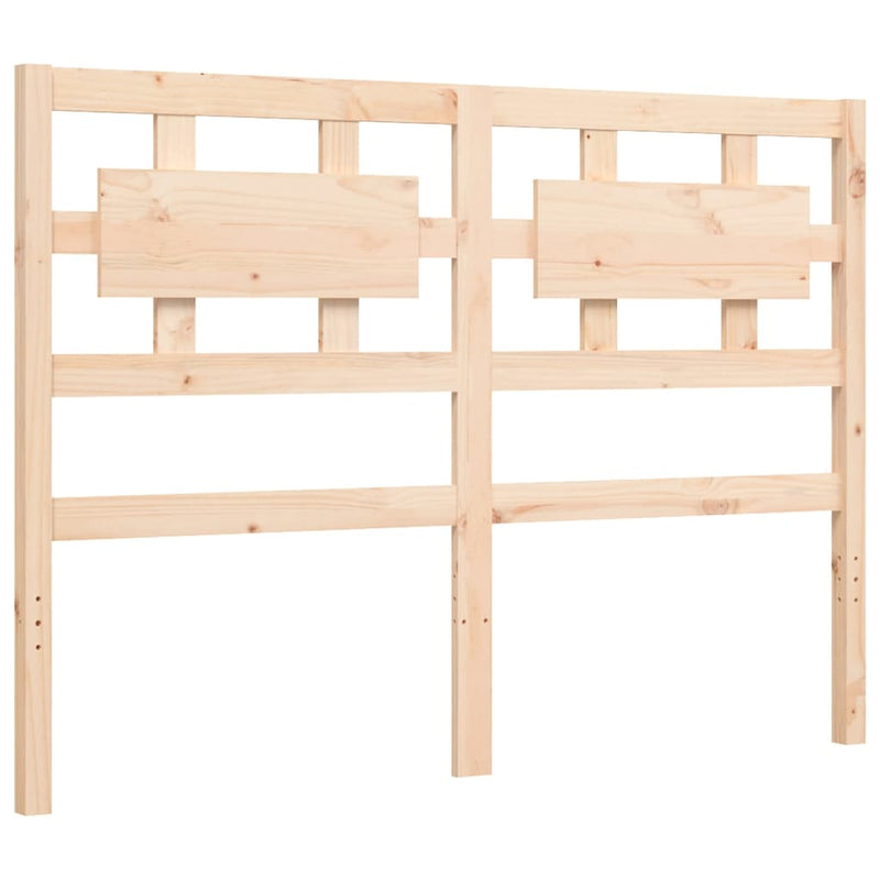 Bed Frame with Headboard Small Double Solid Wood