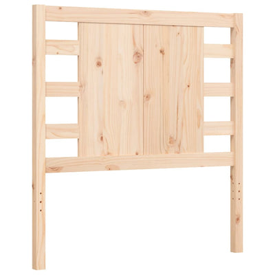 Bed Frame with Headboard 90x200 cm Solid Wood