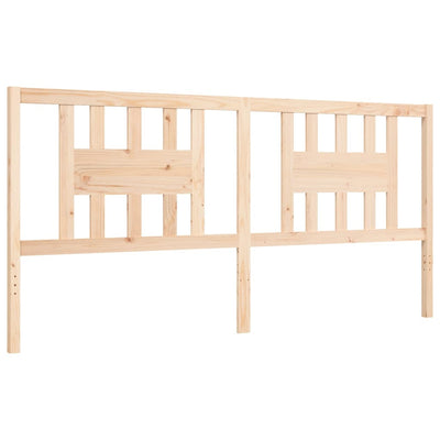 Bed Frame with Headboard Super King Size Solid Wood