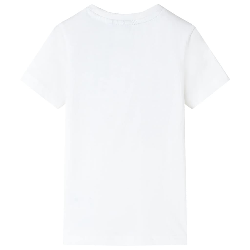 vidaXL Kids'T-shirt Ecru 92 2