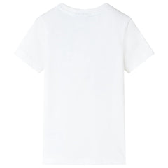 vidaXL Kids'T-shirt Ecru 92 2