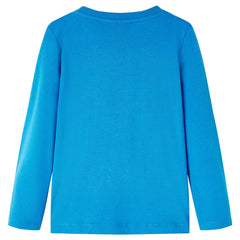 vidaXL Kids'T-shirt with Long Sleeves Cobalt Blue 116 2