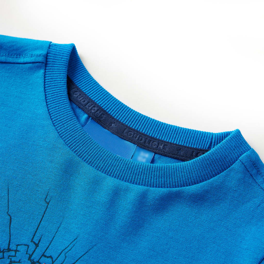 vidaXL Kids'T-shirt with Long Sleeves Cobalt Blue 116 3